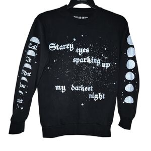 Taylor Swift Sparking Up Darkest Night Crewneck Sweatshirt Official Merch XS ✨